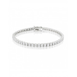 6.70ct Lab Grown Diamond Tennis Bracelet  in 14ct White Gold